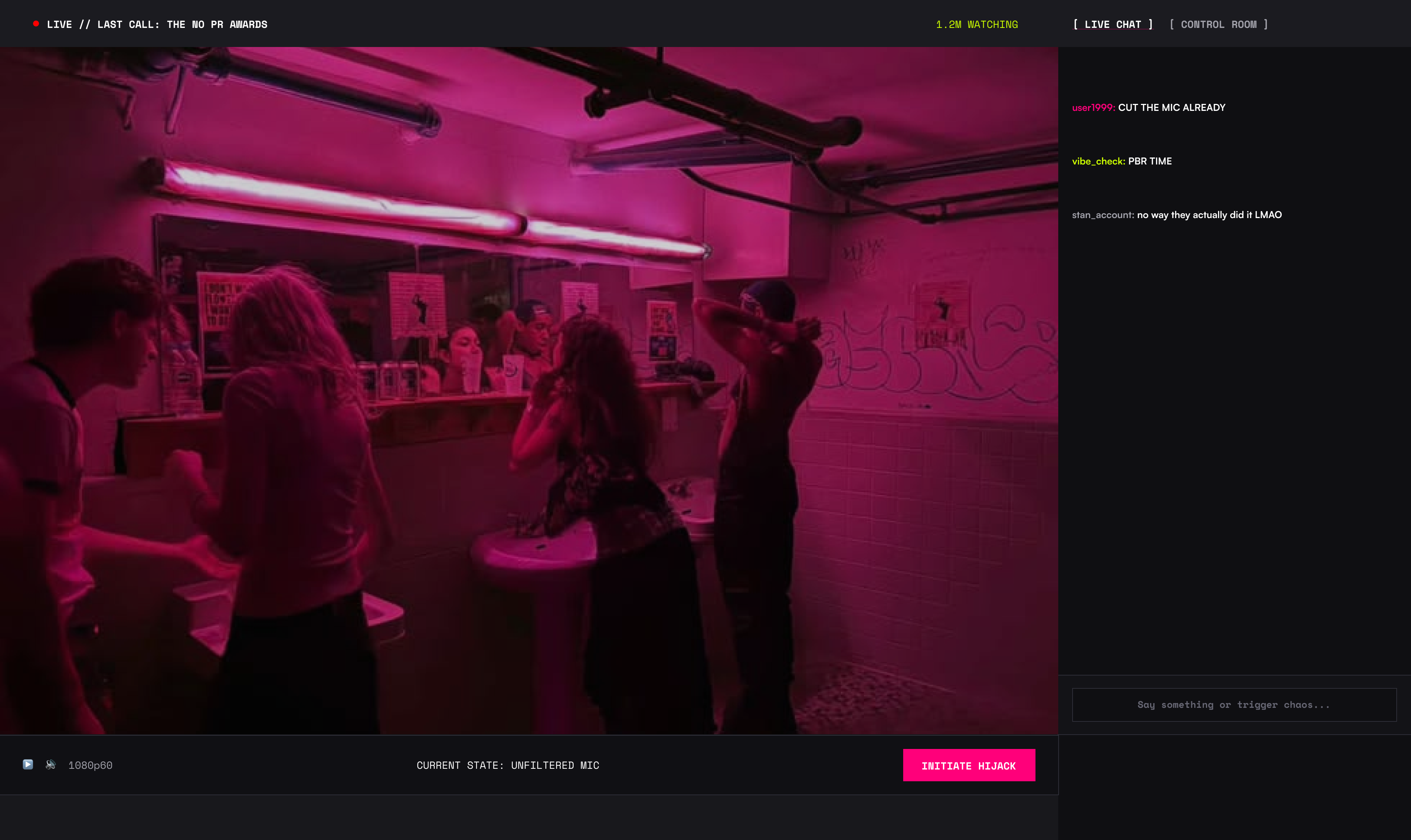 LAST CALL Default Viewing State UI